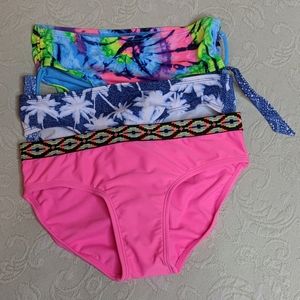 NWOT JUSTICE 3 SWIM SUITS BATTOM SZ14